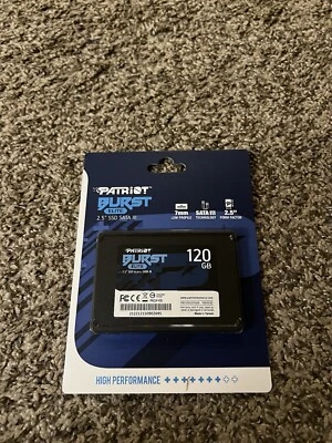 Patriot Burst Elite 120GB 2.5" SATA3 6GB/s Internal Solid State Drive For PC/MAC - Image 1 of 2