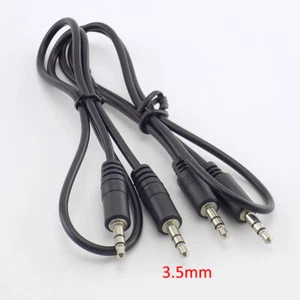 0.5/1M Stereo 3.5 to 3.5mm Plug Male Headphone Headset AUX MP3 Jack Cable Socket - Picture 1 of 11