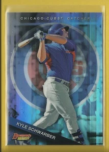 Kyle Schwarber RC Cubs 2015 Bowman's Best Top Prospect rifrattore Rookie # TP-16 - Foto 1 di 2
