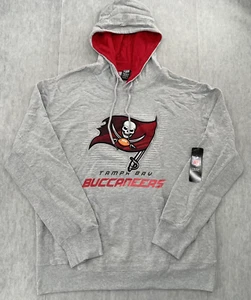 Tampa Bay Buccaneers Sweater Adult XL Gray Hoodie Pullover NFL Football Mens - Picture 1 of 11
