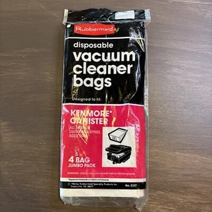 Kenmore Canister Vacuum Cleaner Disposable 4 Bags # 0317 Rubbermaid 5023 5033 - Picture 1 of 8