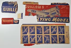 KIT SCATOLA SOLO PEZZI Modellino Balsa Vintage Kit Aereo Guillow's Serie 138 - Foto 1 di 4