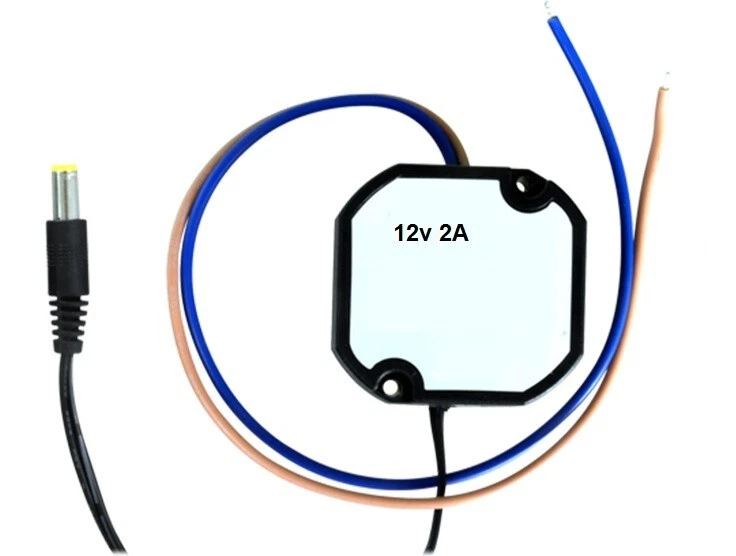 ALIMENTATORE STABILIZZATO A FILO 12V 2A 24W IP67 - Immagine 1 di 1