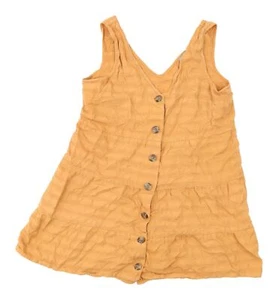 ASOS Women's Orange Tunic Blouse, Size 12 - Button Accent - Picture 1 of 12