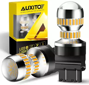 LED Turn Signal Bulb 3157 LED Bulbs Amber Yellow 400% Brighter 3156 3457A 4057 4 - Picture 1 of 12