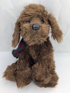 Target brauner Hund Plüsch 10 Zoll Strickschal Stofftier Spielzeug - Bild 1 von 9