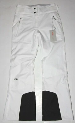 Kjus Girls Carpa Insulated Ski Pants - Size 128 - US 8 - White - NEW - Image 1 of 4