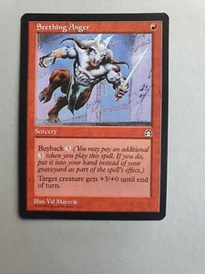 Seething Anger , MTG Stronghold (1998). Common Red Sorcery NM - Picture 1 of 2