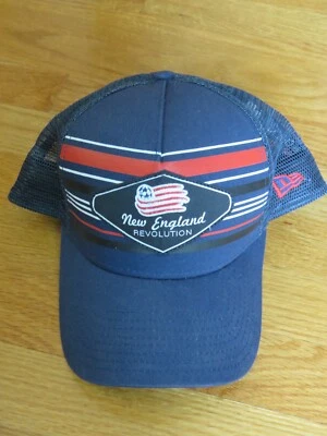 New Era NEW ENGLAND REVOLUTION MLS Soccer (Adjustable Snap Back) Mesh Cap - Image 1 of 3