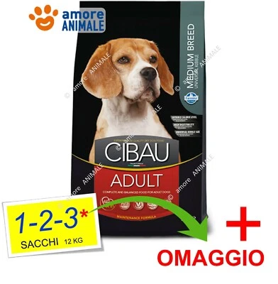 Farmina CIBAU Adult Medium 1 / 2 / 3 Sacchi da 12 kg - Crocchette per cani