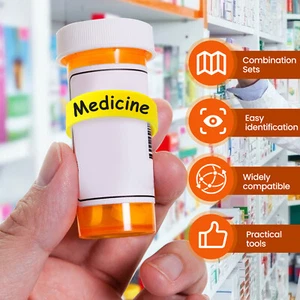 Medicine Bottle Label Clips Help Marking Pill Bottle Mark Clips for AU# - Picture 1 of 11