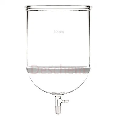 5000ml Lab Glass Buchner Funnel 5L Core Sand Filter With 10mm Vacuum Adapter - Image 1 of 3