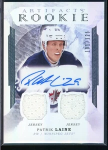 2016-17 Artifacts Rookie Autograph Relics Silver #II Patrik Laine 101/125 - Bild 1 von 2