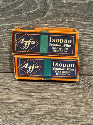 НЕМЕЦКАЯ ВИНТАЖНАЯ ПЛЕНКА AGFA ВРЕМЕН ВТОРОЙ МИРОВОЙ ВОЙНЫ ISOPAN B2 8 РЕДКАЯ 1945 - Изображение 1 из 4