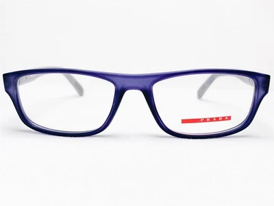 NUEVO Monturas de gafas para hombre Prada Linea Rossa VPS06G UJF-1O1 goma azul 52/17 Foto 1 de 4
