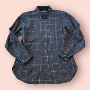 Pendleton Shirt Mens Large Multicolor Gray Flannel Plaid Button Down Wool - Picture 1 of 9