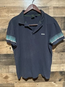 Boss XL Regular Fit Polo Herren Hemd Blau - Bild 1 von 1