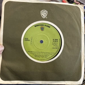 ALICE COOPER - Elected 7” Single Vinyl Record 1972 Warner Bros K16214 Vg+ - Picture 1 of 2