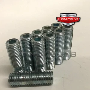 10 Wheel Stud Conversion 14x1.5 to 14x1.5 Studs Adapter Kit 38mm 1.5" - Picture 1 of 2