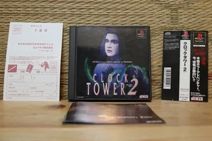 Clock Tower 2 w/spine card flyer memo Playstation 1 PS1 Very Good Condition! - Picture 1 of 3