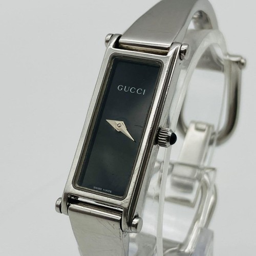 Bracciale donna Gucci argento 1500L a batteria u finitura liscia