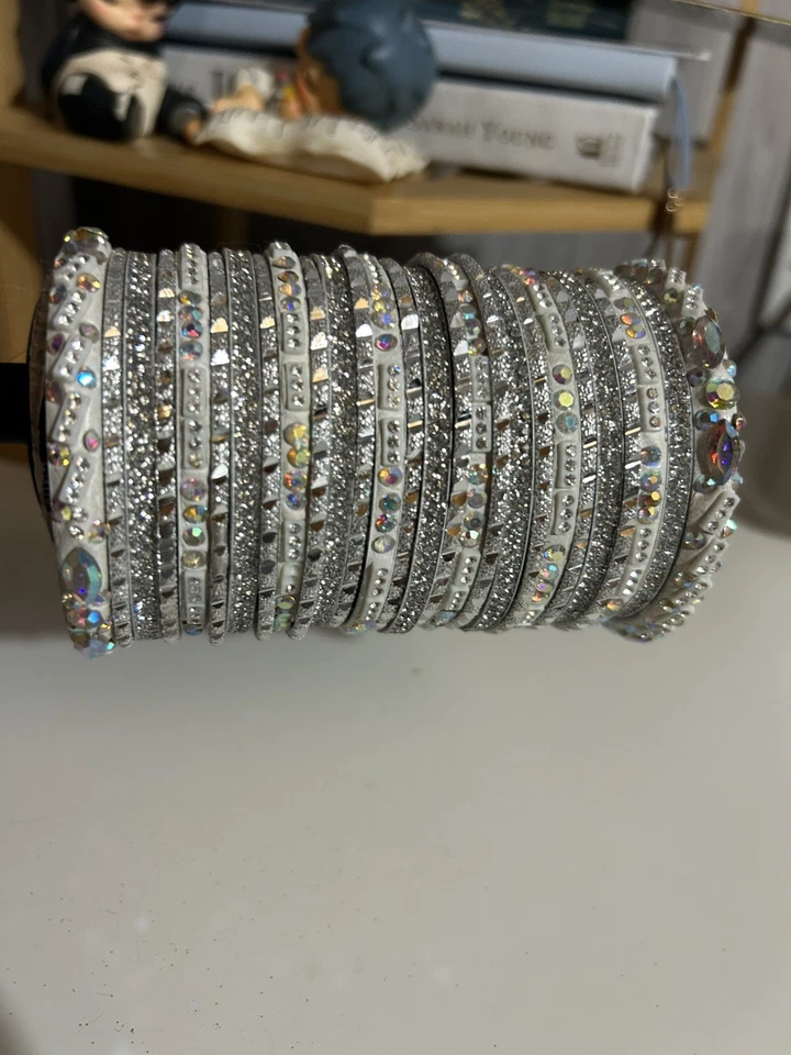 Juego de brazaletes de plata estilo paquistaní/indio Foto 1 de 2