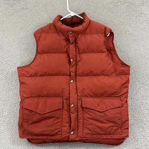 Vintage Woolrich Weste Herren XL Daunen Puffer Burnt Orange Jagd 70er Druckknopf Outdoor - Bild 1 von 10