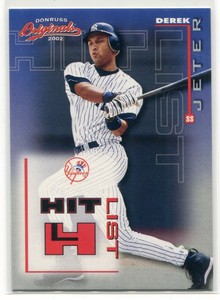 2002 Donruss Originals Hit List 5 Derek Jeter 1059/1500