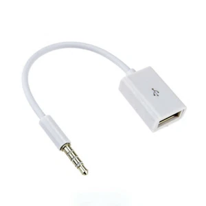 Adattatore convertitore 3,5 mm OTG cavo audio maschio jack AUX a USB 2.0 tipo A femmina - Foto 1 di 13
