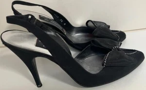 Vintage Stuart Weitzman For Mr. Seymour schwarze High Heel Schuhe. Größe 7 1/2. 1980’ - Bild 1 von 5