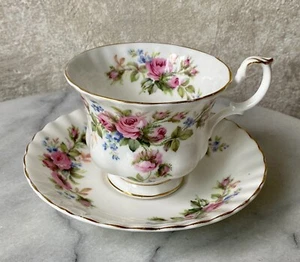 MUSS ROSE - JUEGO DE PLATILLO DE TAZA DE TÉ TAZA, Royal Albert, Bone China, Inglaterra - Imagen 1 de 9
