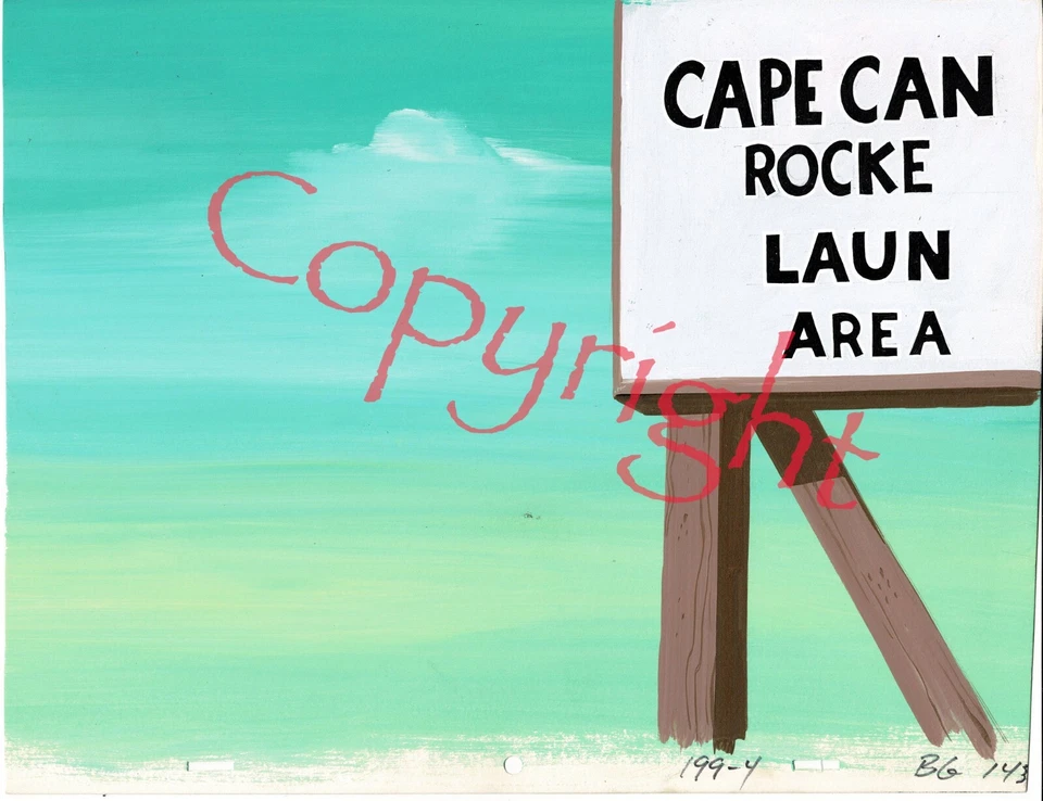 Superfriends Production Animation Background Hanna Barbera 1980 B-09 - Image 1 of 1