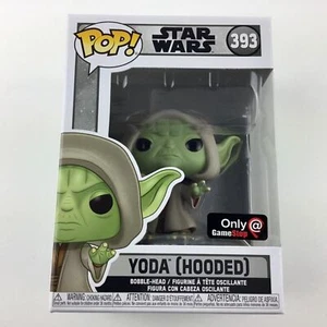 Funko Pop YODA HOODED GameStop EXCLUSIVE STAR WARS Vinyl Figure 393 NEAR MINT - Picture 1 of 7