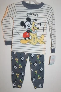 NWT Disney Baby Mickey Mouse Pajamas 2 piece PJ set Long sleeve top & Pants - Picture 1 of 4