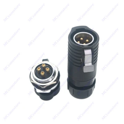 XHP20 4Pin Screw Crimp Aviation Cable Connector for RV Solar Charging PlugSocket - Image 1 of 4