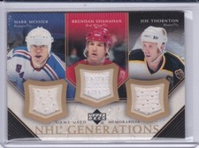 2005-06 Upper Deck 3 Jersey Mark Messier Brendan Shanahan Joe Thornton