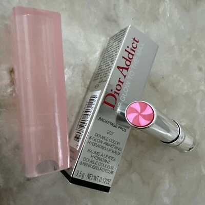 Dior Addict Lip Glow To The Max 207 RASPBERRY Double Colour & Glow Full Size NEW - Image 1 of 4