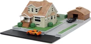 JADA TOYS 1/87 - TOYOTA DOM'S HOUSE WITH DODGE CHARGER + TOYOTA SUPRA 33668OR - Picture 1 of 7