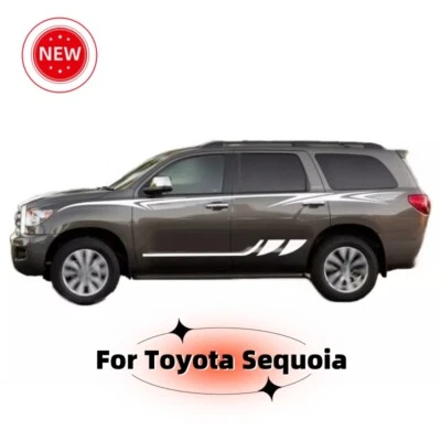 For Toyota Sequoia Car Stripe Graphic Car Vinyl Sticker Side Door Decals Kit  - Image 1 of 4