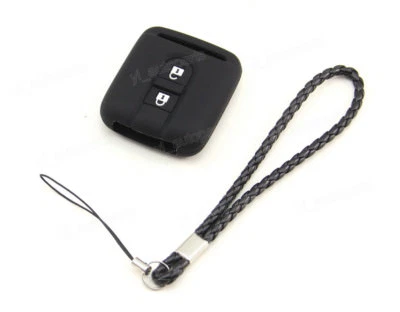 Black Silicone Case Cover For Nissan Almera Qashqai Primera Navara Remote Key - Изображение 1 из 4