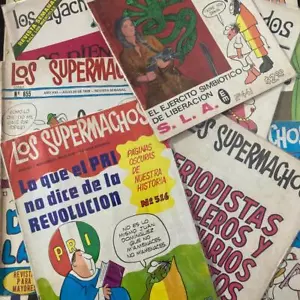 SET DE 10 REVISTAS CÓMIC MEXICANO "LOS SUPERMACHOS Y LOS AGACHADOS" AÑOS 70´S - Imagen 1 de 11