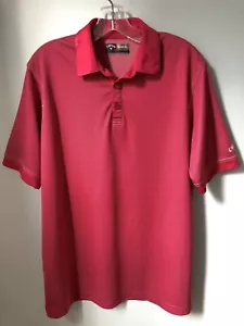 POLO UOMO CALLAWAY PRO OPTI DRY GOLF PERFORMANCE Medium M Rosa - Foto 1 di 5