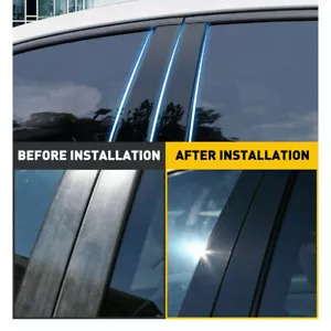 4pcs Black Extended Pillar Post Door Trim Covers For Ford F150 F-150 2004-2014 - Bild 1 von 14