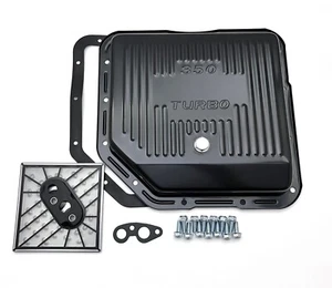 GM Transmission Oil Pan TH350 Turbo 350 Steel Stock Capacity Gasket + Filter Kit - Picture 1 of 4