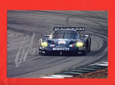 PHOTO cm13x19 signed by Andrea Bertolini MASERATI MC12 GT1 #35 ROAD ATLANTA 2005 - Immagine 1 di 2
