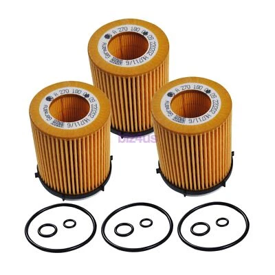 3pcs Oil Filters For Mercedes-Benz SLK300 A220 GLA250 GLC350e A2701800009 1991CC — 第 1/4 张图片