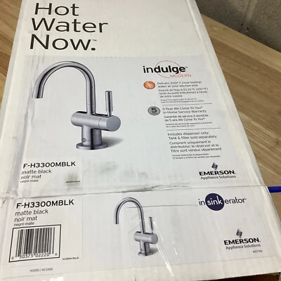 InSinkErator F-H3300MBLK  Modern Hot Water Dispenser Faucet, Matte Black  *READ* - Image 1 of 4