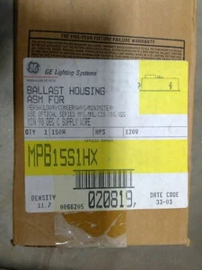 General Electric (GE) MPB15S1HX 150W Ballast Housing Assembly **Free Shipping** - Picture 1 of 5