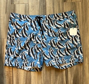 Tori Richard Hybrid Men's 40 Swim Trunks Shorts Fish Overall Print - Picture 1 of 8