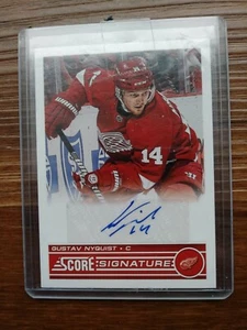 13/14 PANINI SCORE GUSTAV NYQUIST SIGNATURES AUTO - Picture 1 of 1